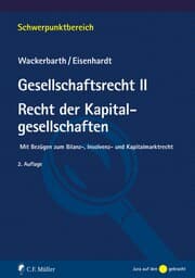 Cover von Gesellschaftsrecht II. Recht der Kapitalgesellschaften