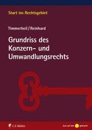 Cover von Grundriss Konzern- und Umwandlungsrecht