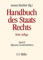 Cover von Handbuch des Staatsrechts