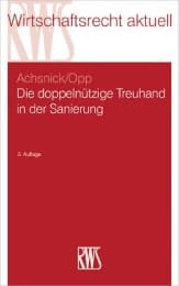 Cover von Die doppelnützige Treuhand in der Sanierung