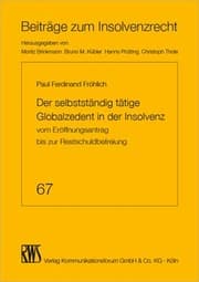 Cover von Der selbstständig tätige Globalzedent in der Insolvenz