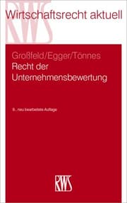 Cover von Recht der Unternehmensbewertung