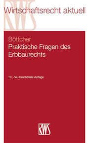 Cover von Praktische Fragen des Erbbaurechts