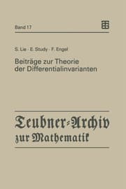 Cover von Beiträge zur Theorie der Differentialinvarianten