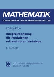 Cover von Integralrechnung für Funktionen mit mehreren Variablen