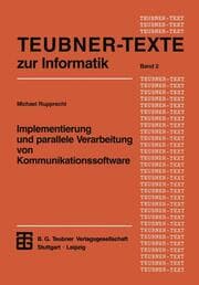 Cover von Implementierung und parallele Verarbeitung von Kommunikationssoftware