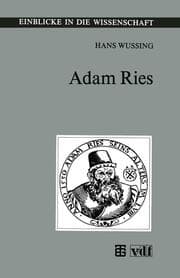 Cover von Adam Ries