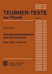 Cover von Grenzgeschwindigkeiten und ihre Paradoxa