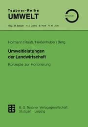 Cover von Umweltleistungen der Landwirtschaft
