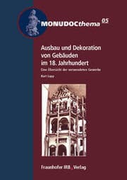 Cover von Ausbau und Dekoration von Gebäuden im 18. Jahrhundert