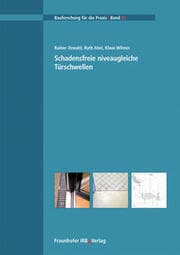 Cover von Schadensfreie niveaugleiche Türschwellen