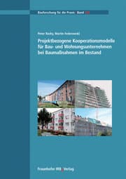 Cover von Projektbezogene Kooperationsmodelle für Bau- und Wohnungsunternehmen bei Baumaßnahmen im Bestand