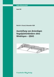 Cover von Aussteifung von dreieckigen Nagelplattenbindern ohne Windrispen.QDAS