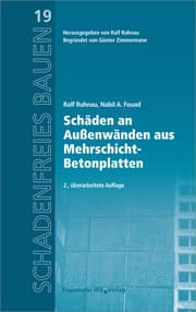 Cover von Schäden an Außenwänden aus Mehrschicht-Betonplatten.