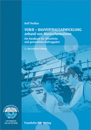 Cover von VOB/B - Bauvertragsabwicklung anhand von Musterformularen