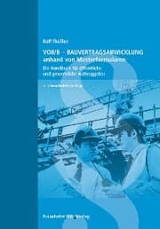 Cover von VOB/B - Bauvertragsabwicklung anhand von Musterformularen.