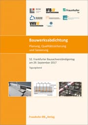Cover von Bauwerksabdichtung - Planung, Qualitätssicherung und Sanierung.