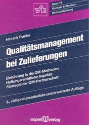 Cover von Qualitätsmanagement von Zulieferungen