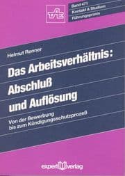 Cover von Das Arbeitsverhältnis - Abschluss und Auflösung