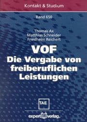 Cover von VOF - Die Vergabe von freiberuflichen Leistungen
