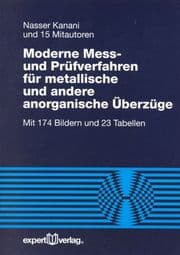 Cover von Moderne Mess- und Prüfverfahren für metallische und andere anorganische Überzüge