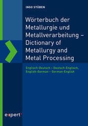 Cover von Wörterbuch der Metallurgie und Metallverarbeitung - Dictionary of Metallurgy and Metal Processing