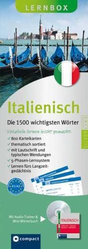 Cover von Italienisch - Die 1500 wichtigsten Wörter Lernbox