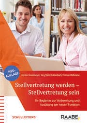 Cover von Stellvertretung werden - Stellvertretung sein