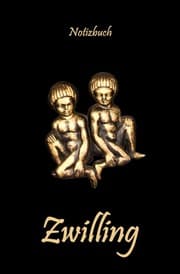 Cover von Notizbuch Zwilling Sternzeichen