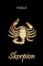Cover von Notizbuch Skorpion Sternzeichen