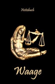 Cover von Notizbuch Waage Sternzeichen