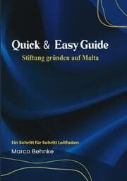 Cover von Quick & Easy Guide Stiftung gründen auf Malta