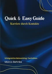 Cover von Quick & Easy Guide Karriere durch Kontakte