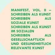 Cover von Manifest Schreiben als Kunst Vol. II