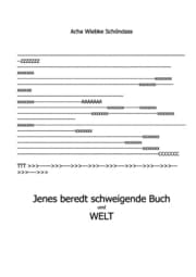 Cover von Jenes beredt schweigende Buch