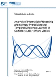 Cover von Analysis of Information Processing and Memory Prerequisites for Temporal Difference Learning in Cortical Neural Network Models