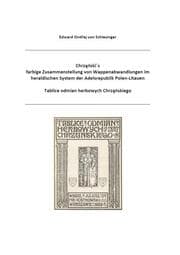Cover von Chrzanski's farbige Zusammenstellung von Wappenabwandlungen im heraldischen System der Adelsrepublik Polen-Litauen