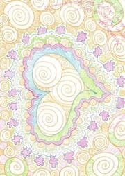 Cover von Tagebuch, Notizbuch mit dem Mandala: Herzenswege
