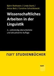 Cover von Wissenschaftliches Arbeiten in der Linguistik