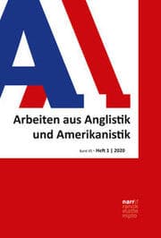 Cover von AAA - Arbeiten aus Anglistik und Amerikanistik, 45,1 (2020)