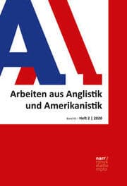 Cover von AAA - Arbeiten aus Anglistik und Amerikanistik, 45,2 (2020)