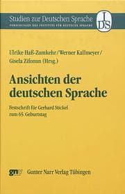 Cover von Ansichten der deutschen Sprache