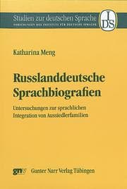 Cover von Russlanddeutsche Sprachbiografien