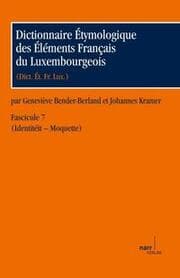 Cover von Dictionnaire Étymologique des Éléments Francais du Luxembourgeois