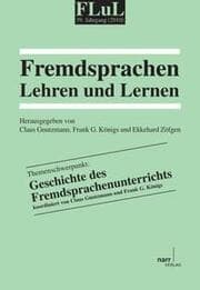Cover von FLuL - Fremdsprachen Lehren und Lernen, 39 (2010)