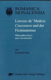 Cover von Lorenzo de Medicis Canzoniere und der Ficinianismus