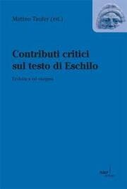 Cover von Contributi critici sul testo di Eschilo