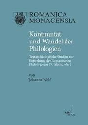 Cover von Kontinuität und Wandel der Philologien