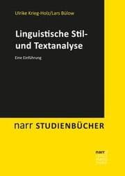 Cover von Linguistische Stil- und Textanalyse