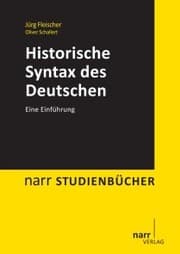 Cover von Historische Syntax des Deutschen